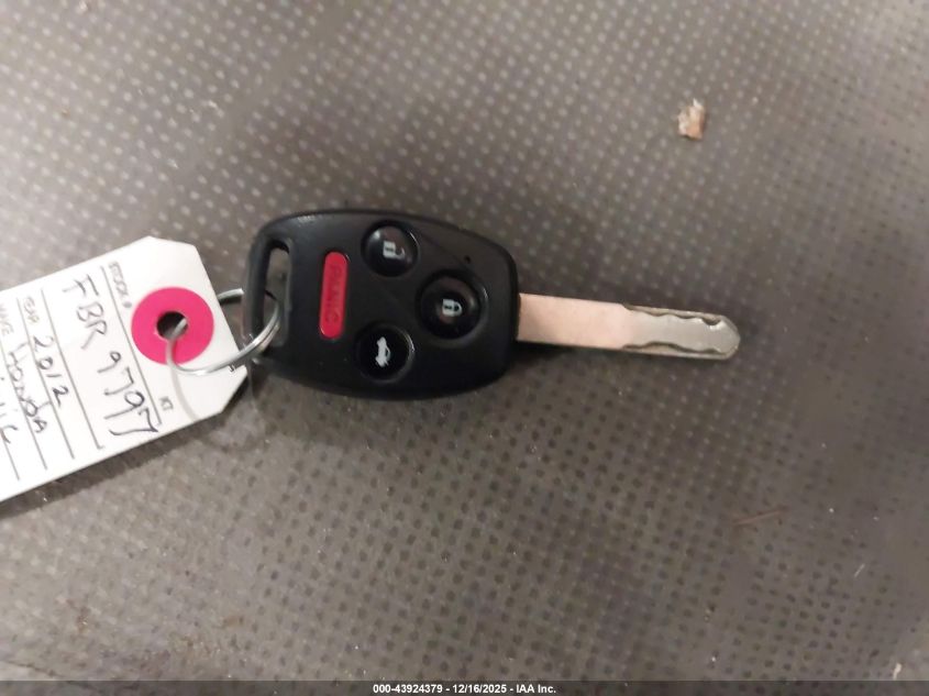 2012 Honda Civic Ex VIN: 2HGFB2F87CH570480 Lot: 43924379