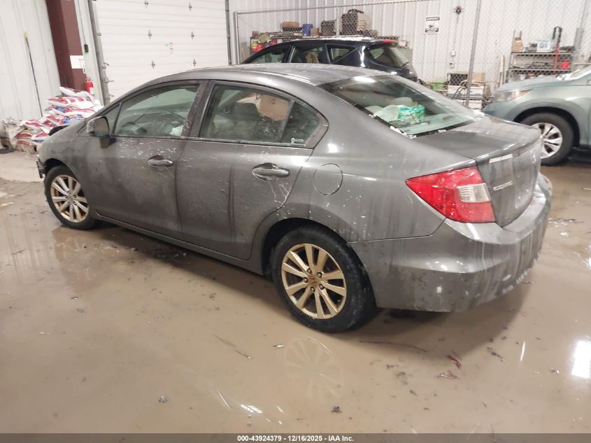 2012 Honda Civic Ex VIN: 2HGFB2F87CH570480 Lot: 43924379