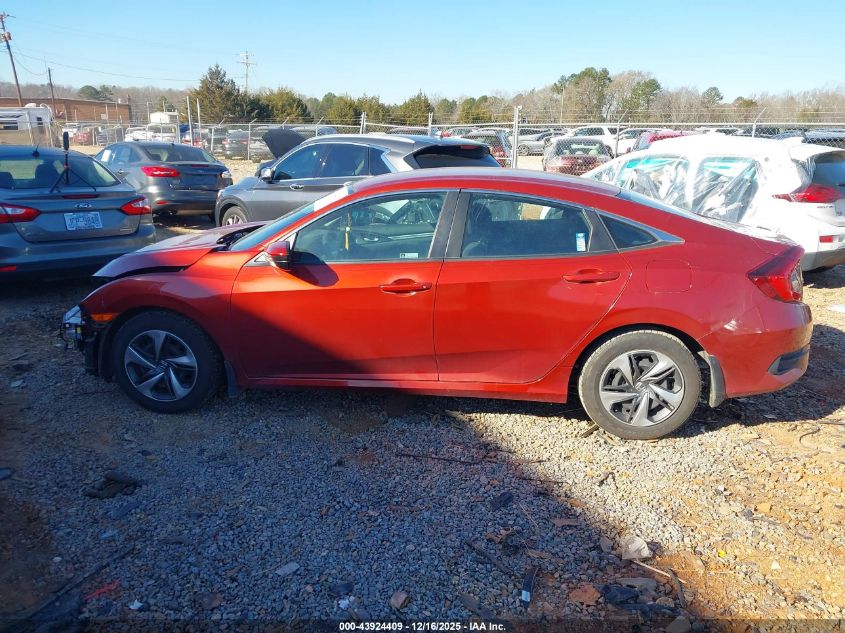 2021 Honda Civic Lx VIN: 2HGFC2F62MH523516 Lot: 43924409