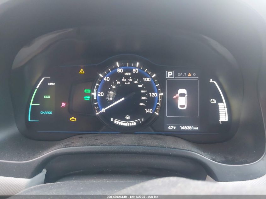 2017 Hyundai Ioniq Hybrid Blue VIN: KMHC65LC9HU047137 Lot: 43924439