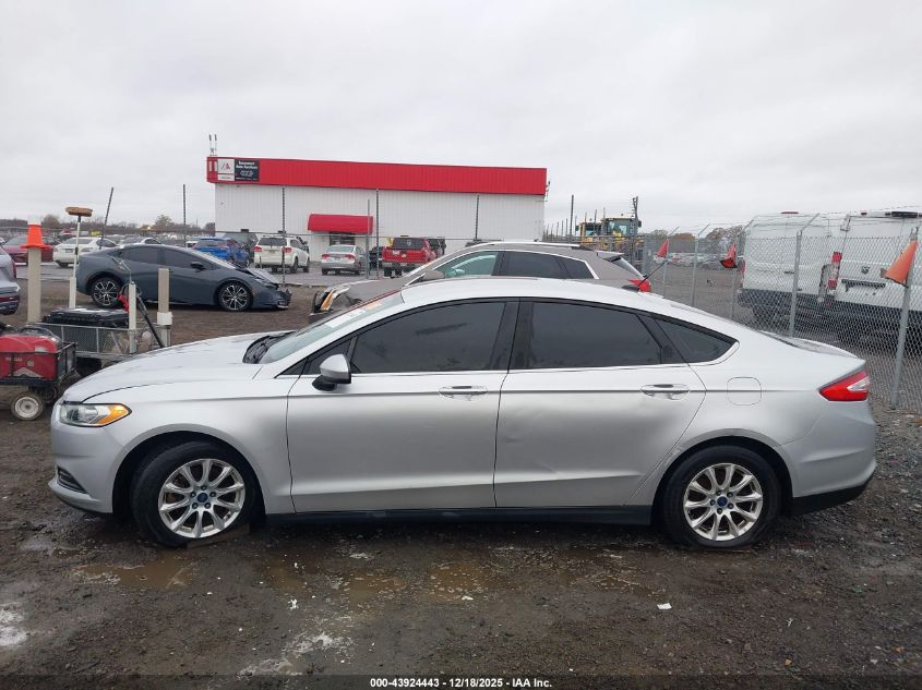 2015 Ford Fusion S VIN: 1FA6P0G72F5101017 Lot: 43924443