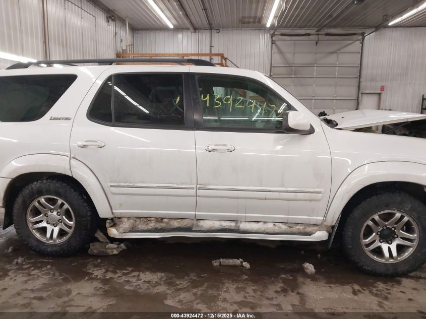 2006 Toyota Sequoia Limited V8 VIN: 5TDBT48A16S258375 Lot: 43924472