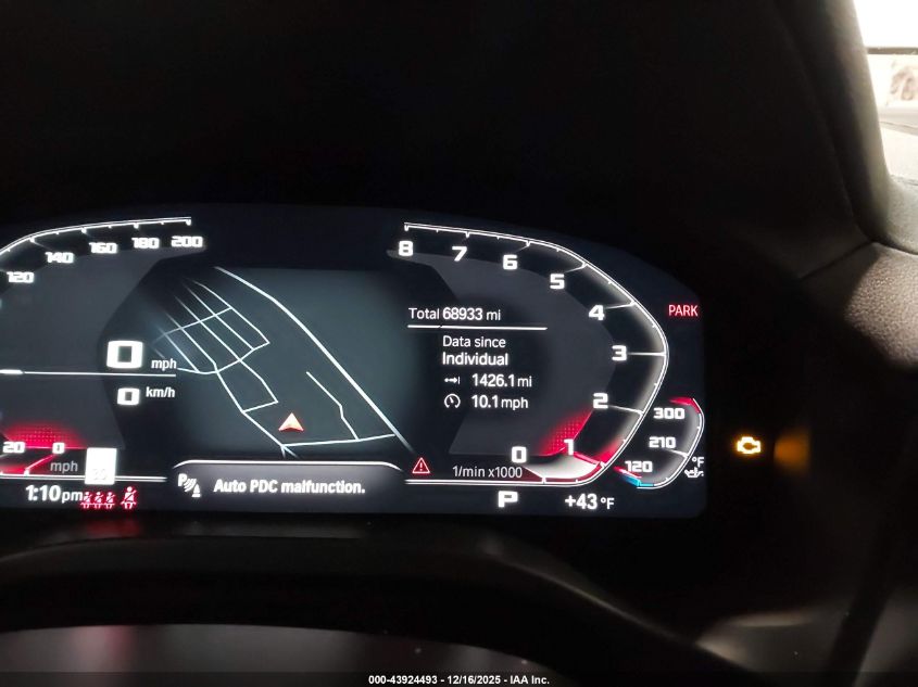 2021 BMW X4 M40I VIN: 5UX2V5C0XM9D85248 Lot: 43924493