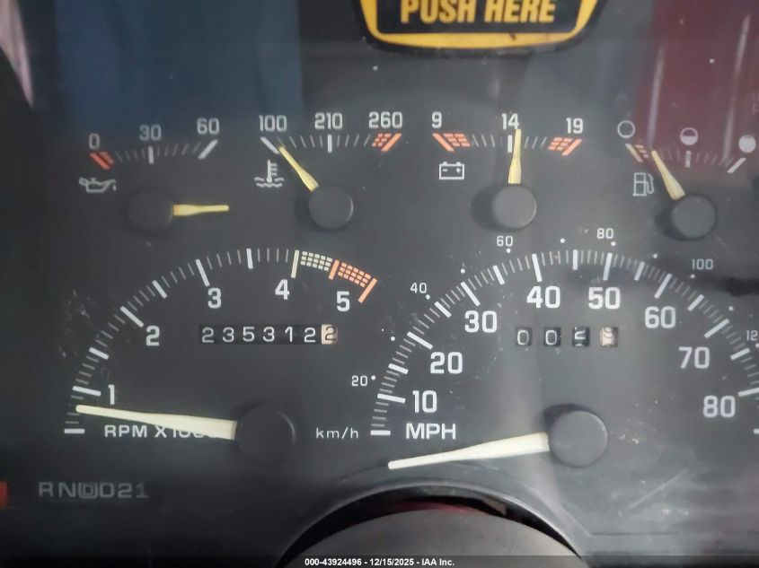 1993 Chevrolet Gmt-400 K1500 VIN: 2GCEK19K3P1162178 Lot: 43924496