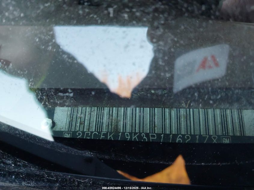 1993 Chevrolet Gmt-400 K1500 VIN: 2GCEK19K3P1162178 Lot: 43924496