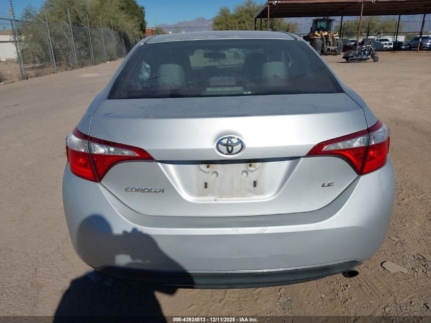 2014 Toyota Corolla Le Plus VIN: 5YFBURHE1EP035046 Lot: 43924513