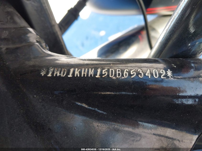 1HD1KHM15DB653402 2013 HARLEY-DAVIDSON ROAD GLIDE photo no. 10