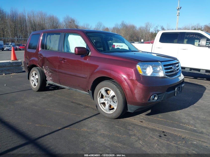 5FNYF4H52DB010979 2013 Honda Pilot Ex-L auction photo 1