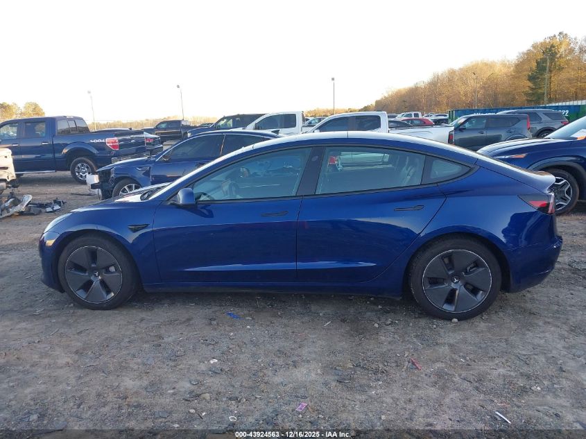 2021 Tesla Model 3 Standard Range Plus Rear-Wheel Drive VIN: 5YJ3E1EA8MF092097 Lot: 43924563