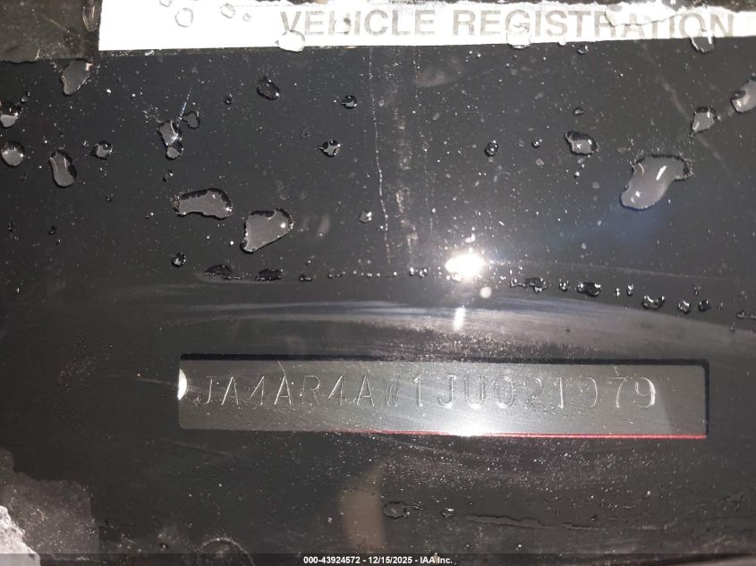 2018 Mitsubishi Outlander Sport 2.4 Sel VIN: JA4AR4AW1JU021979 Lot: 43924572