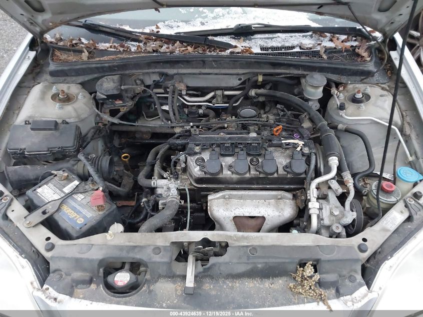 2002 Honda Civic Lx VIN: 1HGES16512L040454 Lot: 43924639