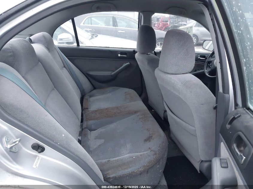 2002 Honda Civic Lx VIN: 1HGES16512L040454 Lot: 43924639