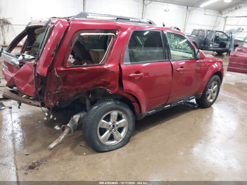 2011 Ford Escape Limited VIN: 1FMCU9E75BKA85822 Lot: 43924645