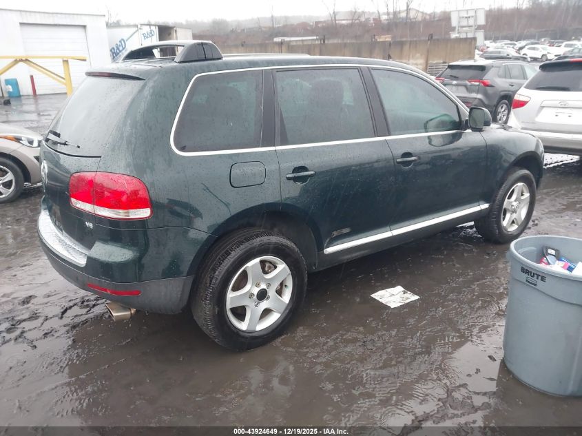 2005 Volkswagen Touareg 3.2 VIN: WVGZG77L25D31449 Lot: 43924649