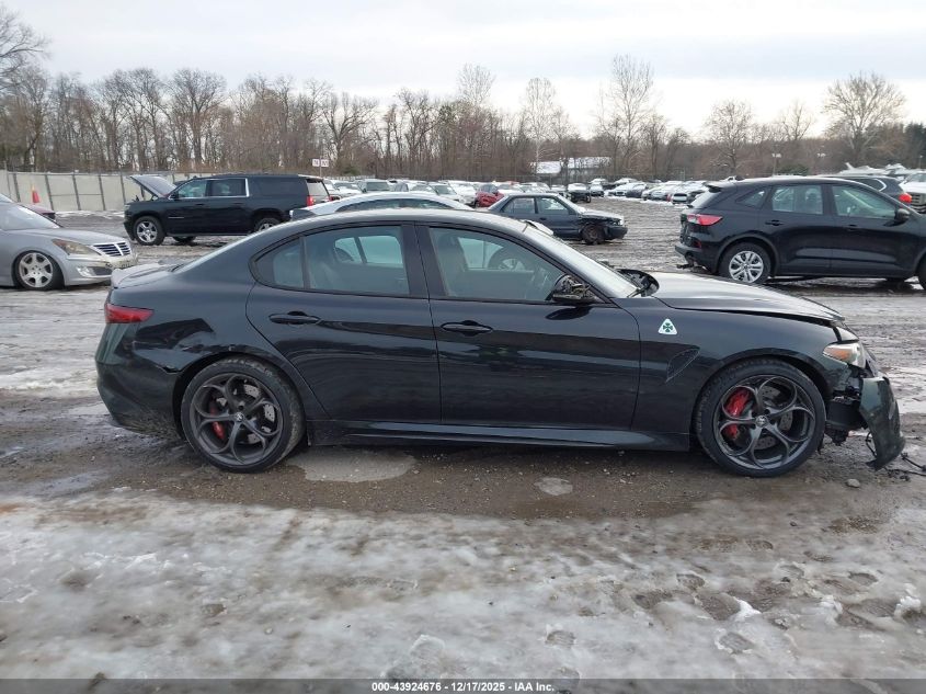 2021 Alfa Romeo Giulia Quadrifoglio Rwd VIN: ZARFAMEV0M7648976 Lot: 43924676