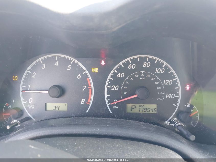 2012 Toyota Corolla Le VIN: 2T1BU4EE3CC782751 Lot: 43924751