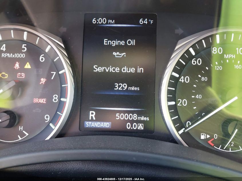 2018 Infiniti Q50 3.0T Luxe VIN: JN1EV7AR7JM432434 Lot: 43924805