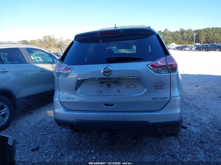2016 Nissan Rogue Sv VIN: 5N1AT2MV7GC810601 Lot: 43924847