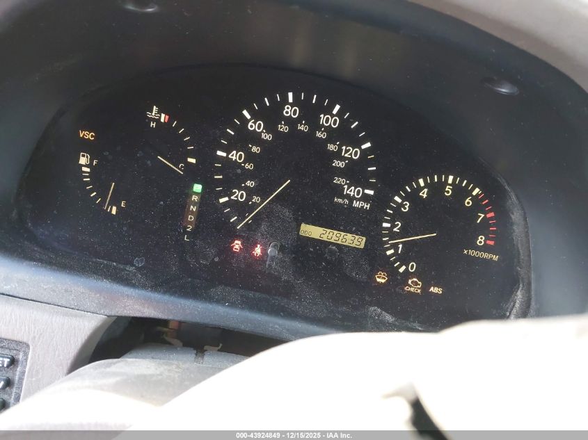 2002 Lexus Rx 300 VIN: JTJHF10U120264757 Lot: 43924849