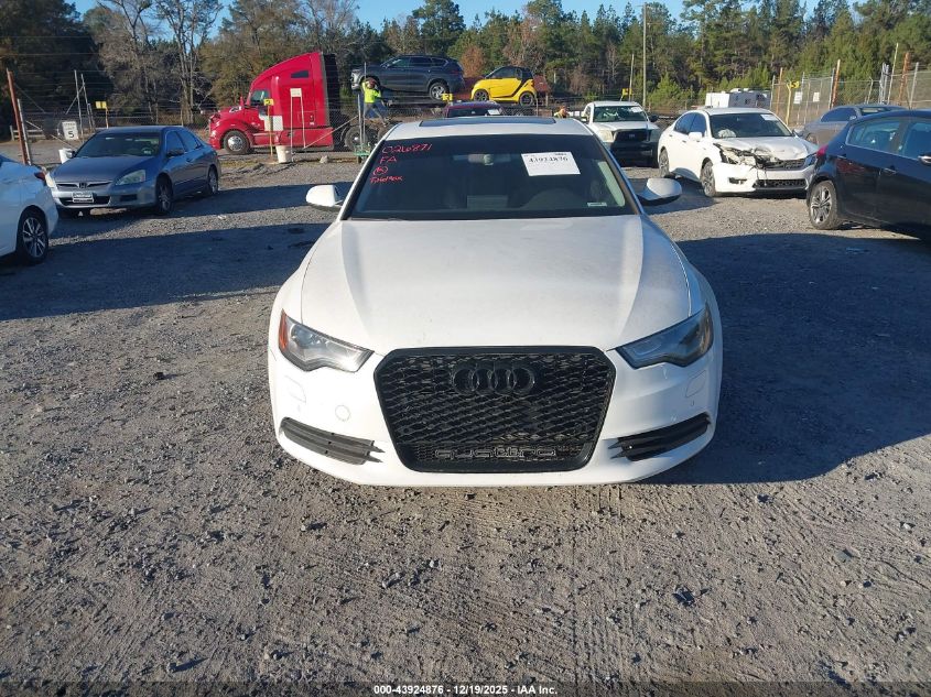 2013 Audi A6 2.0T Premium VIN: WAUGFAFC4DN026871 Lot: 43924876