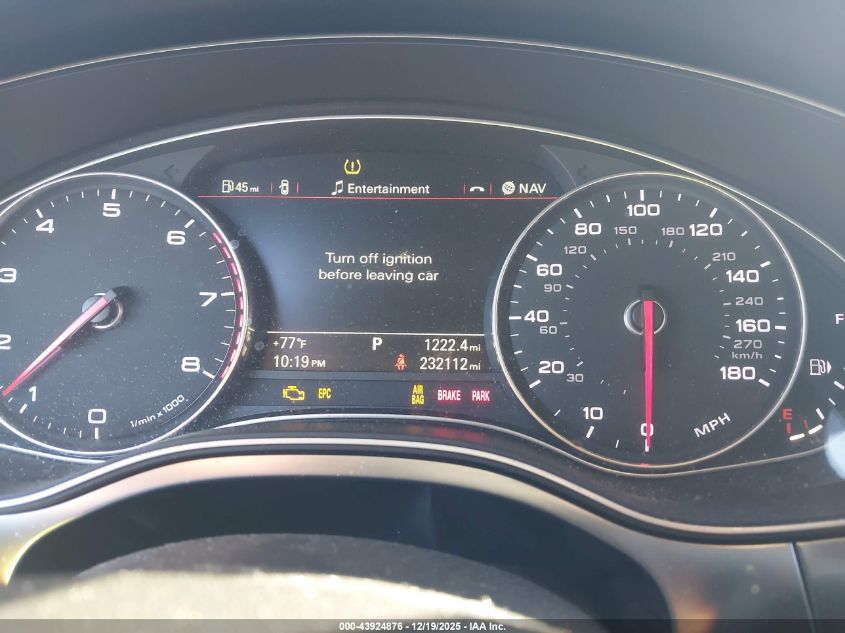 2013 Audi A6 2.0T Premium VIN: WAUGFAFC4DN026871 Lot: 43924876