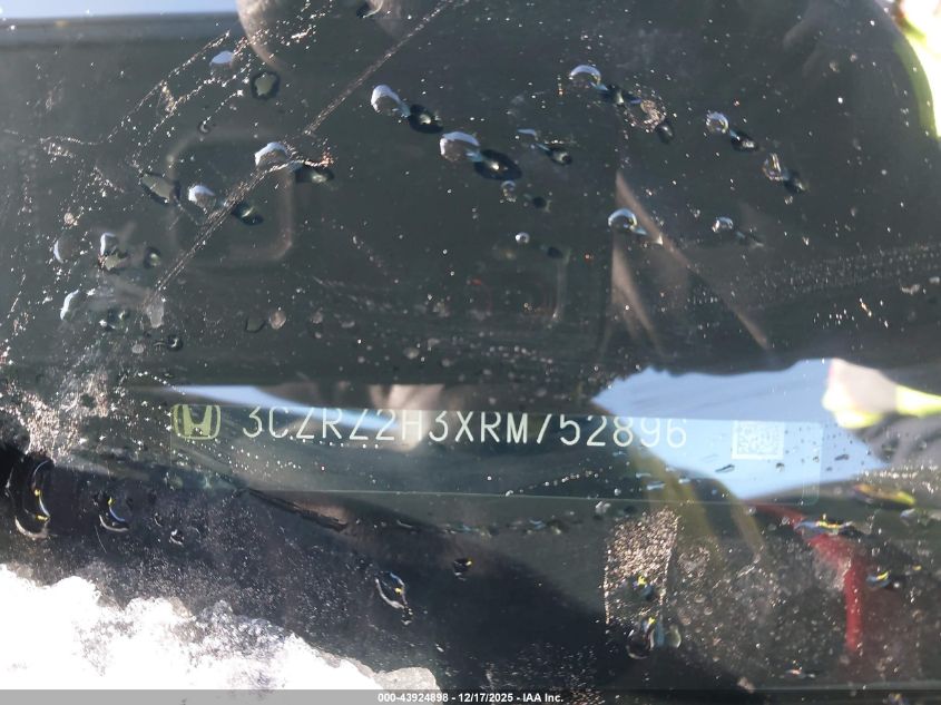 2024 Honda Hr-V Awd Lx VIN: 3CZRZ2H3XRM752896 Lot: 43924898