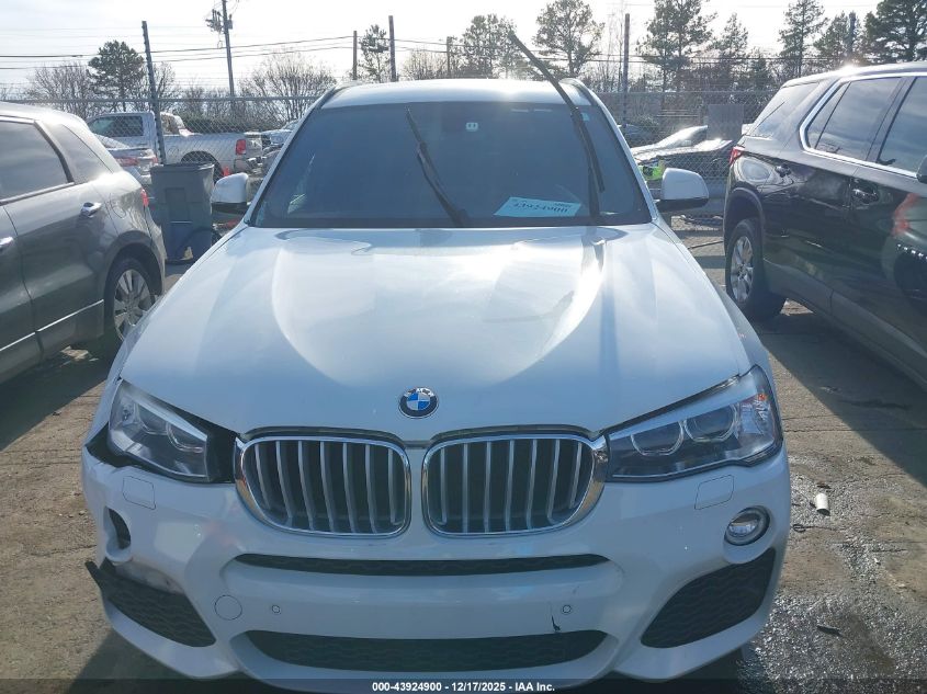 2017 BMW X3 xDrive35I VIN: 5UXWX7C52H0S18506 Lot: 43924900