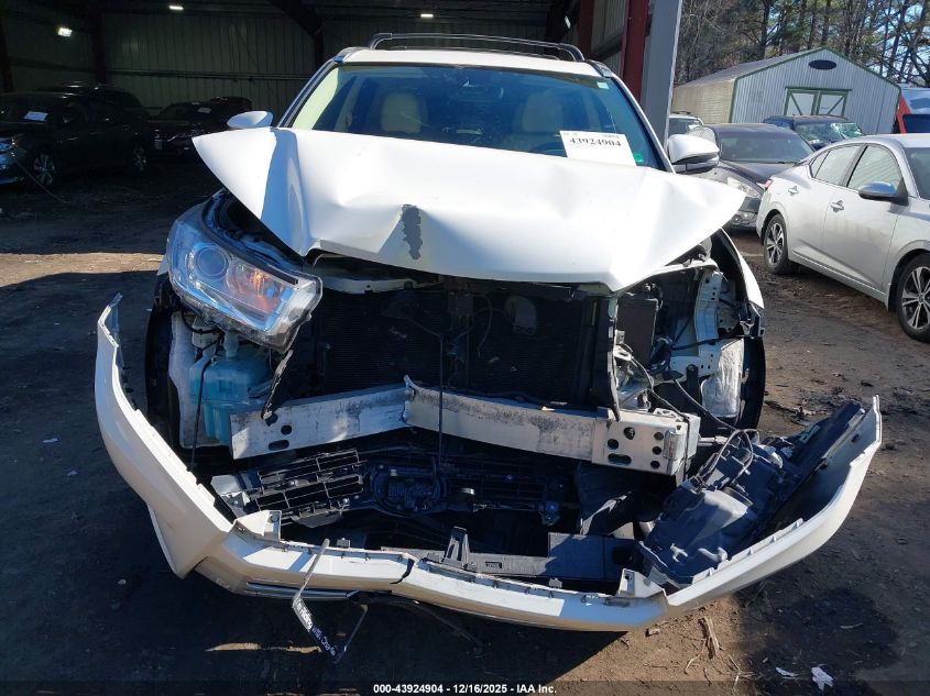 2017 Toyota Highlander Xle VIN: 5TDJZRFH5HS515161 Lot: 43924904