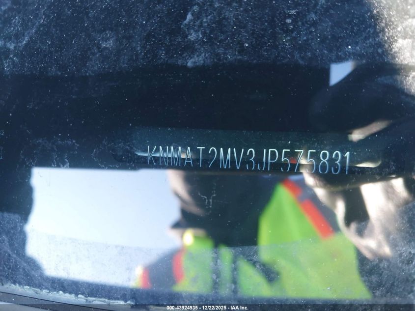 2018 Nissan Rogue Sv VIN: KNMAT2MV3JP575831 Lot: 43924935