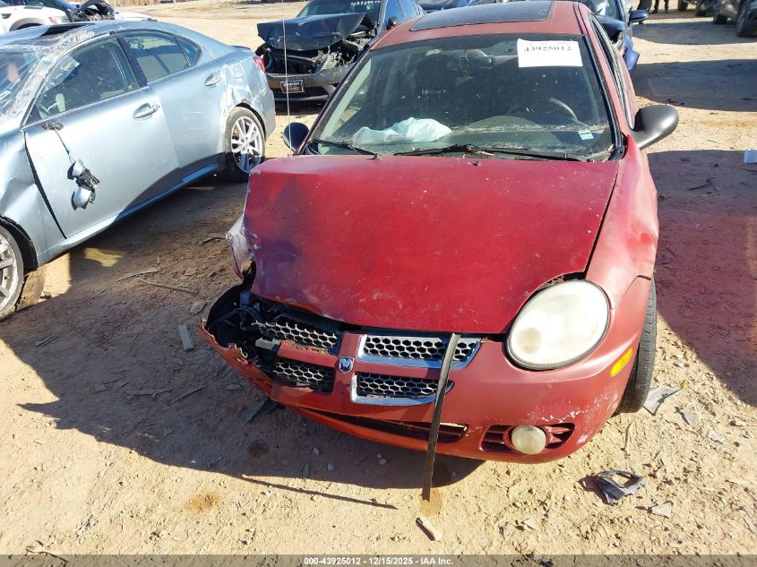 2004 Dodge Neon Sxt VIN: 1B3ES56C24D613543 Lot: 43925012