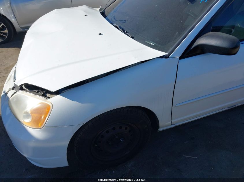 2001 Honda Civic Lx VIN: 2HGES16581H533818 Lot: 43925025