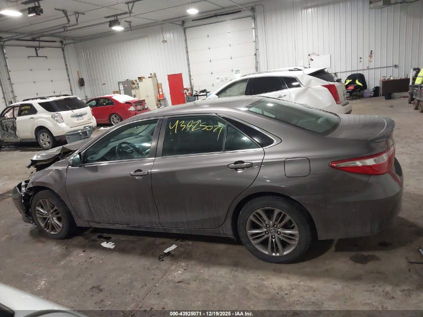 2016 Toyota Camry Se VIN: 4T1BF1FK2GU258993 Lot: 43925071