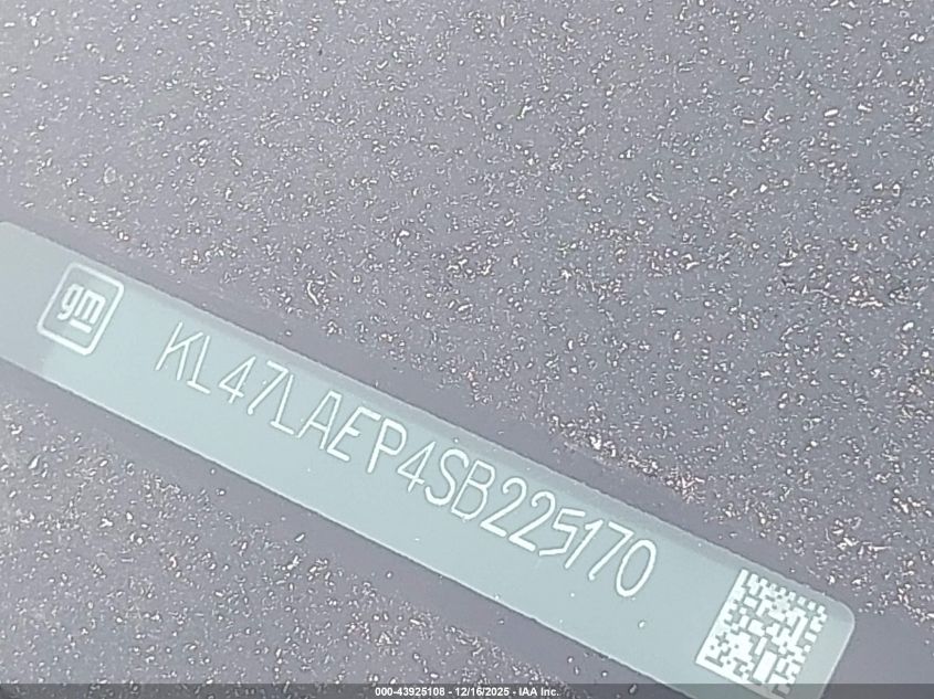 2025 Buick Envista Preferred Fwd VIN: KL47LAEP4SB225170 Lot: 43925108