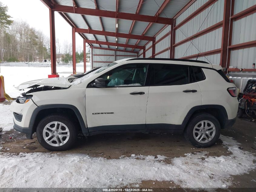 2017 Jeep New Compass Sport 4X4 VIN: 3C4NJDAB0HT607010 Lot: 43925115