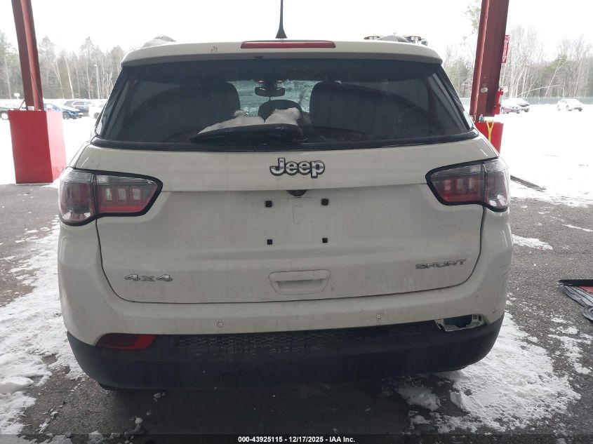 2017 Jeep New Compass Sport 4X4 VIN: 3C4NJDAB0HT607010 Lot: 43925115