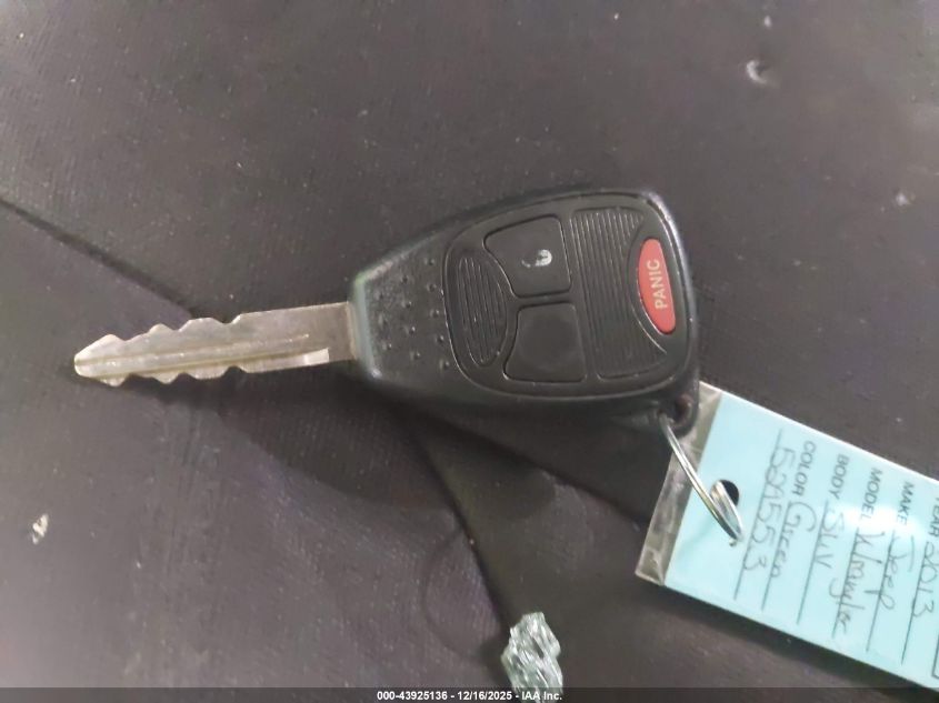 2013 Jeep Wrangler Unlimited Sport VIN: 1C4BJWDG4DL529553 Lot: 43925136