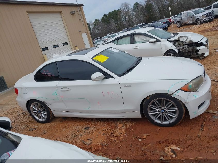 2010 BMW 128I VIN: WBAUP7C55AVF07574 Lot: 43925138