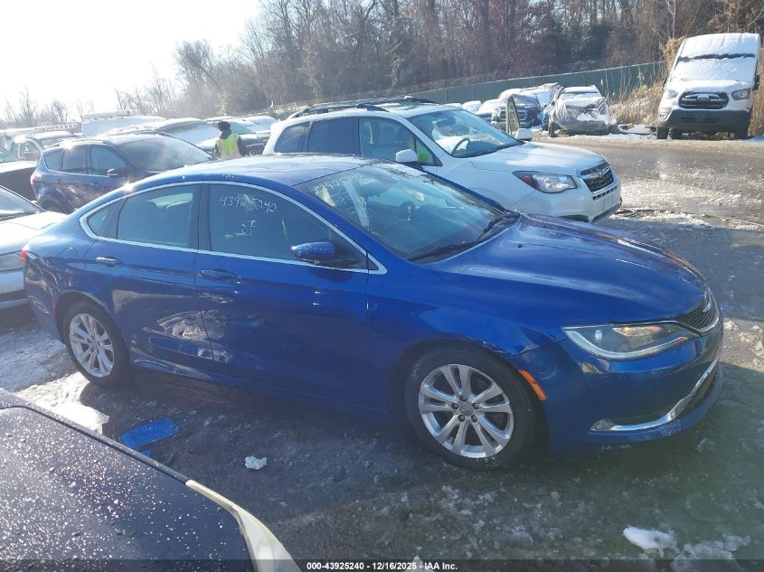 2015 Chrysler 200 Limited VIN: 1C3CCCAB0FN632695 Lot: 43925240