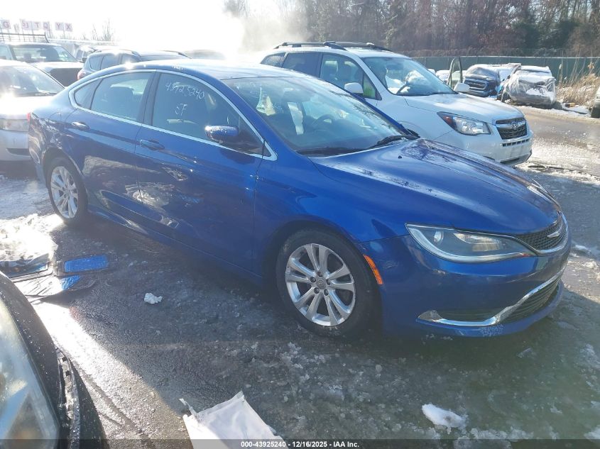 2015 Chrysler 200 Limited VIN: 1C3CCCAB0FN632695 Lot: 43925240