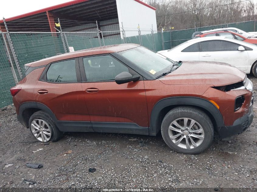 2021 Chevrolet Trailblazer Awd Ls VIN: KL79MNSL0MB025729 Lot: 43925276