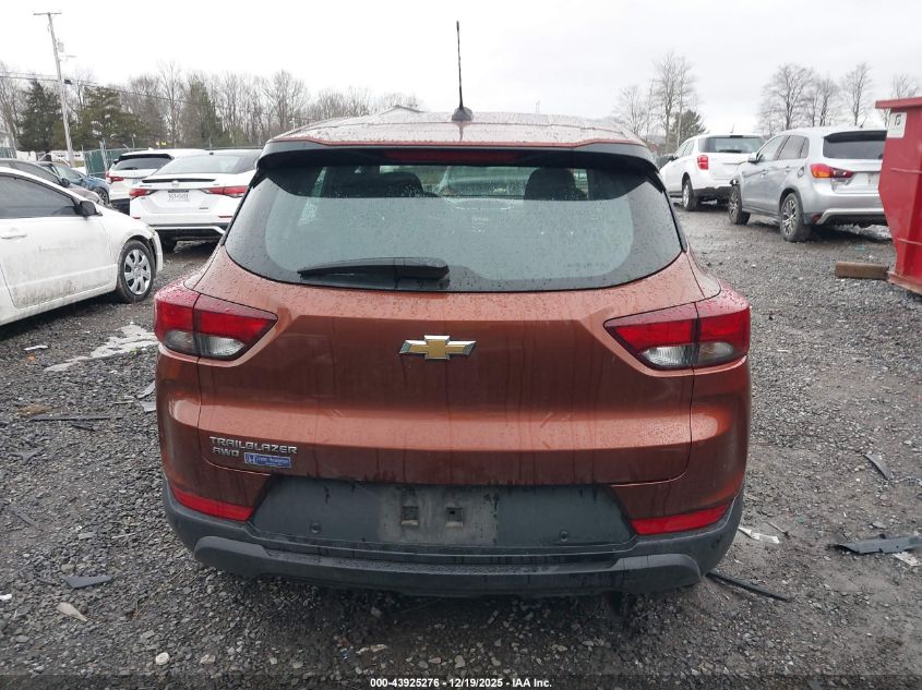 2021 Chevrolet Trailblazer Awd Ls VIN: KL79MNSL0MB025729 Lot: 43925276