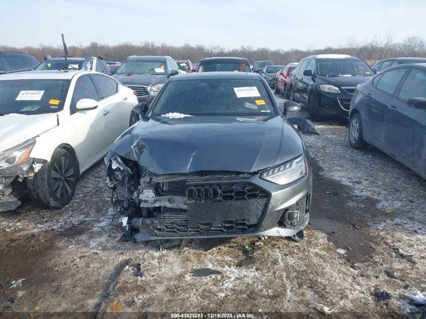 2022 Audi A4 Prestige 45 Tfsi S Line Quattro S Tronic VIN: WAUFAAF46NA007492 Lot: 43925283