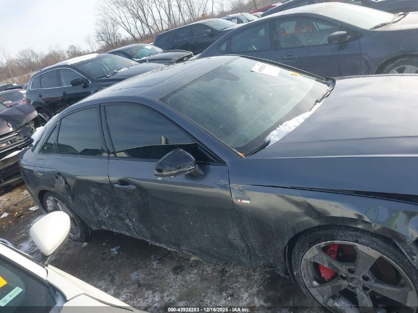 2022 Audi A4 Prestige 45 Tfsi S Line Quattro S Tronic VIN: WAUFAAF46NA007492 Lot: 43925283