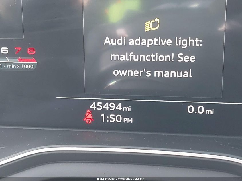 2022 Audi A4 Prestige 45 Tfsi S Line Quattro S Tronic VIN: WAUFAAF46NA007492 Lot: 43925283