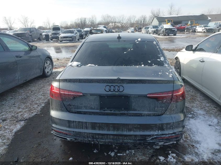2022 Audi A4 Prestige 45 Tfsi S Line Quattro S Tronic VIN: WAUFAAF46NA007492 Lot: 43925283