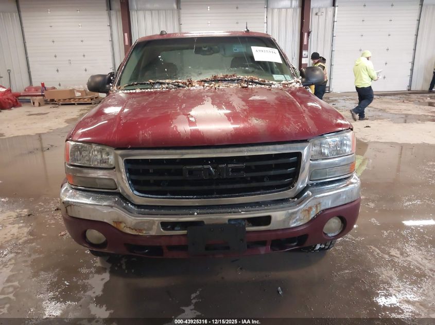 2005 GMC Sierra 1500 Sle VIN: 2GTEK13TX51156411 Lot: 43925316