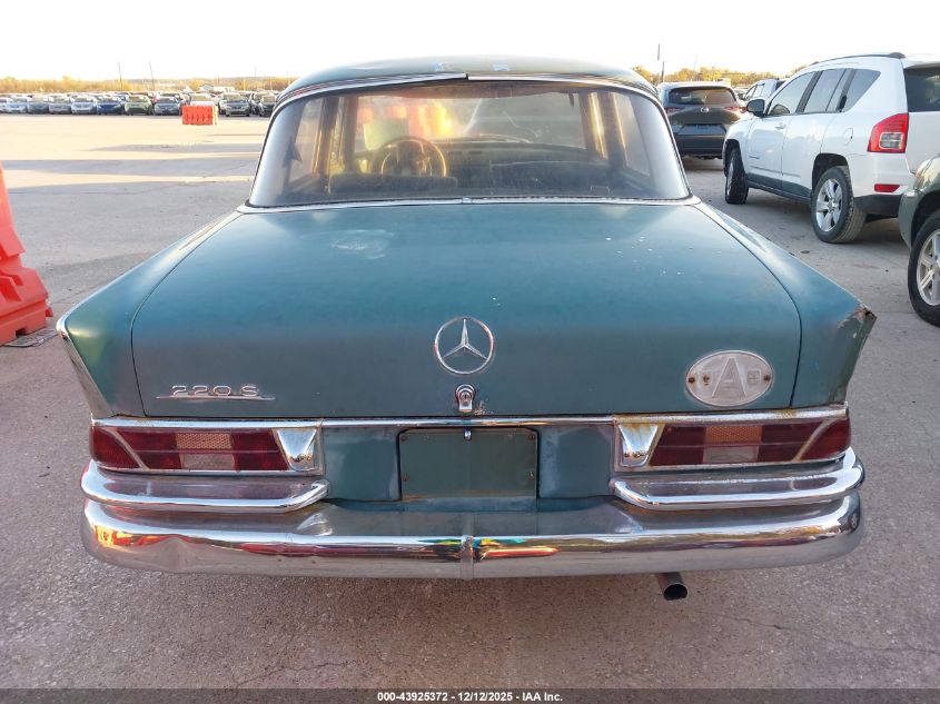 1960 Mercedes-Benz S-Class VIN: 11101210031471 Lot: 43925372