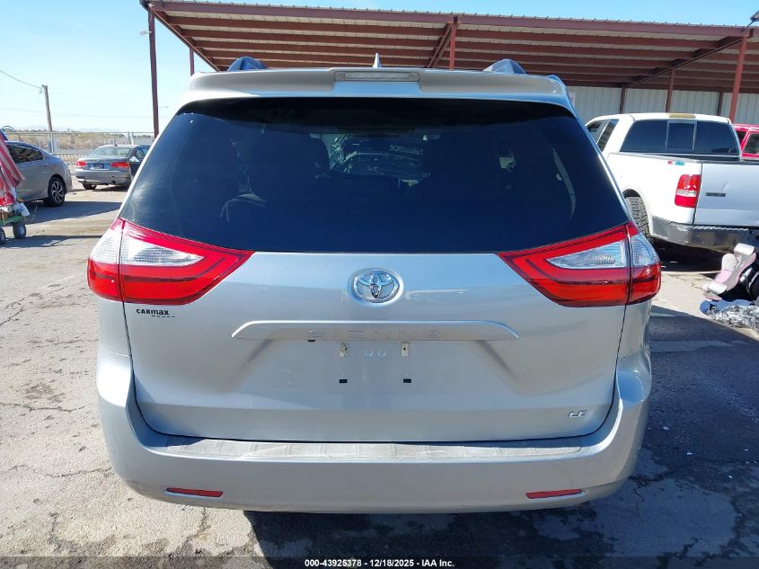 2018 Toyota Sienna Le 8 Passenger VIN: 5TDKZ3DC5JS902419 Lot: 43925378