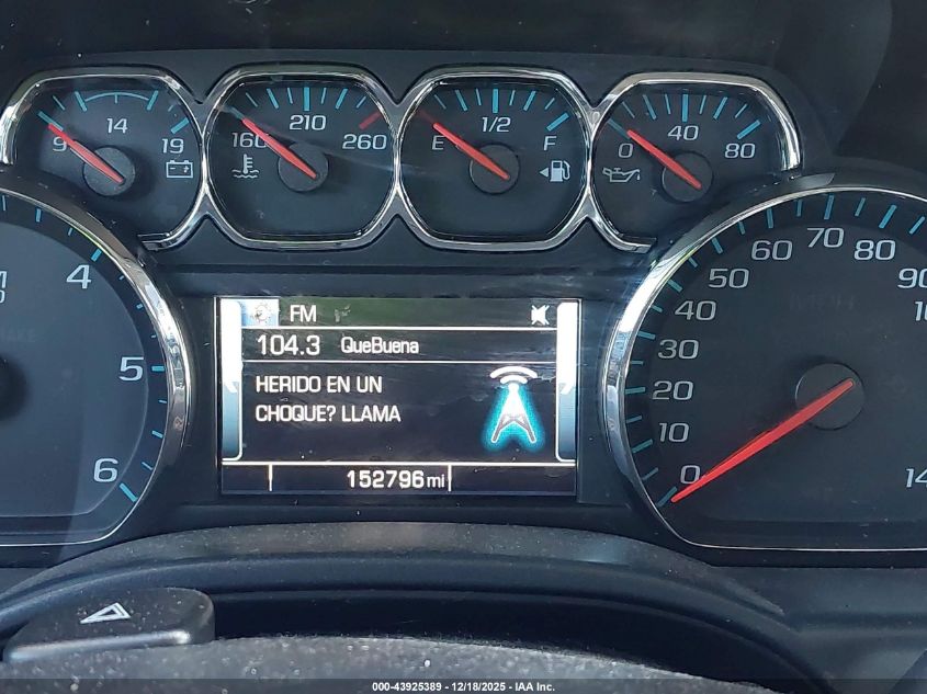 2015 Chevrolet Silverado 1500 1Lt VIN: 1GCRCREC9FZ396987 Lot: 43925389