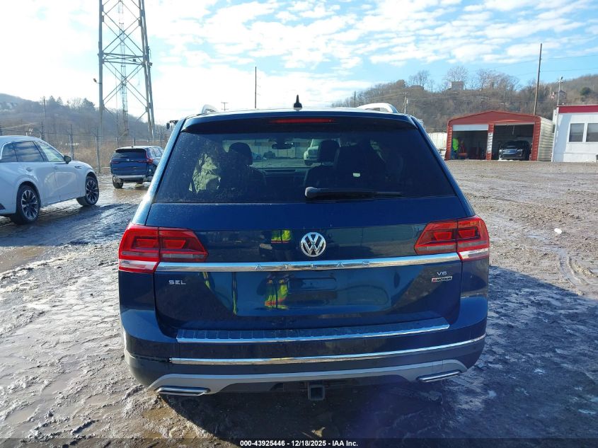 2018 Volkswagen Atlas 3.6L V6 Sel VIN: 1V2MR2CA7JC585357 Lot: 43925446